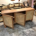 Nieuwe modellen Sideboard Noordse stijl Natural Modern Designs Solid Wood Storage Woonkamer Rattan Keukenkast1