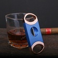 Stylish Purple Stainless Steel Single Blade Cigar Cutter1