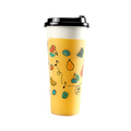 Custom U-bottom Plastic Cups with Logo for Bubble Tea - 90/95mm Milk Tea Cups1