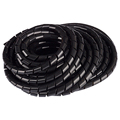 Lengan Kabel Kabel Loom Perlindungan Kabel Spiral Hitam Balut Spiral Band Spiral Wire Wire Tube Balut Kabel Semua Saiz1