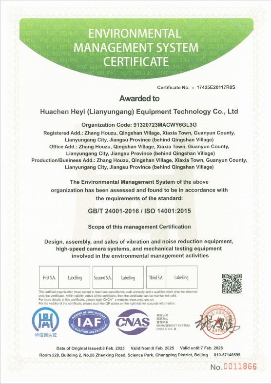 ENVIRONMENTAL MANAGEMENT SYSTEMCERTIFICATE