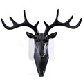 Small Resin Animal Head Decor - Reindeer Key Hanger Wall Decoration1