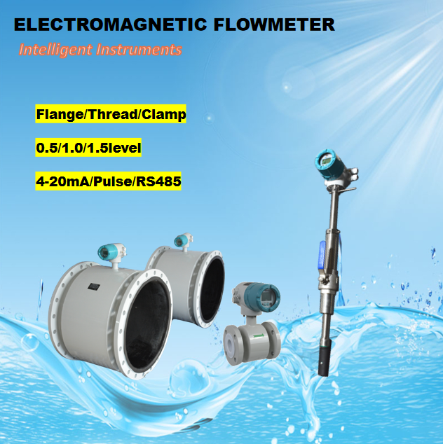 Food Grade Lcd Display Digital Electromagnetic Flow Meter Drink Water Flowmeter For Milk