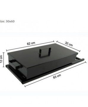 Beliebter 30x40 cm mit Hochleistungs -Eisendeckel im Freien Grill Grill