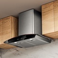Customizable OEM Curved Glass Range Hood - 180W Wall-Mounted Kitchen Hood1