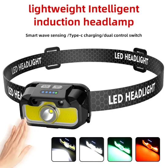 Luz de campamento recargable del sensor de movimiento con opciones de luz blanca/roja/verde1
