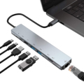 4K 8-in-1 Multi Function Type-C Hub with USB 3.0, Micro SD, TF Card, 3.5mm Audio, and 4K Display1