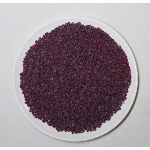 Dehydrated purple potato diced