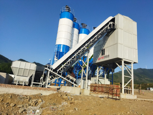 FYG HZS180 modular mixing plants support the construction of the Fanzhi-Wutai highway