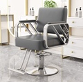 Échantillon gratuit Prix à bas prix Rotation de levage en acier inoxydable PU Le cuir de beauté Salon de beauté coupure de coiffeur pivotant chaise de coiffeur 1