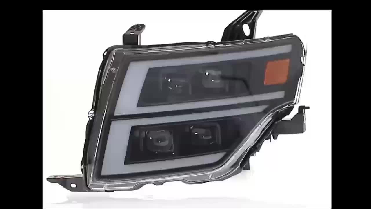 Taa ya mbele ya plastiki iliyobadilishwa taa ya kichwa cha taa ya taa ya taa ya pajero v971