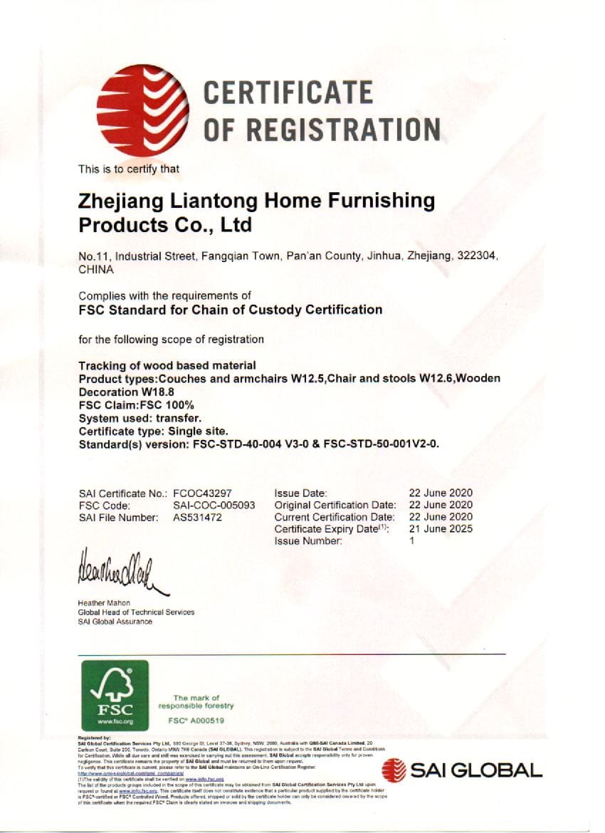 CERTIFICATE OF REGISTRATION