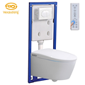 Intelligent Wall Hung Tankless Smart Toilet with Automatic Flushing1