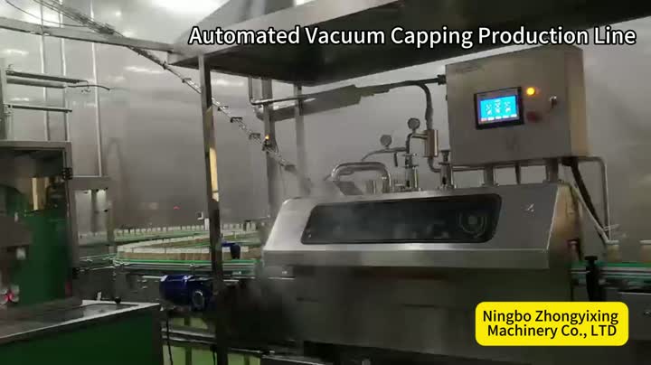 Línea de producción automatizada de taponado al vacío