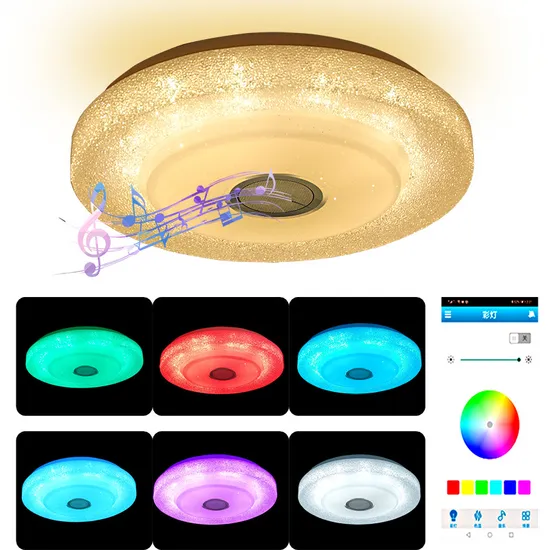 Luz de teto musical, inteligência criativa, tela LED colorida1
