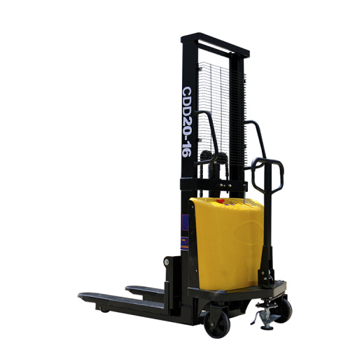 Elecl Pallet Stacker Forklift 2 TON BATTERIE POLIÉE ENTÉRIEUR ÉLECTRIQUE EMPLACKER