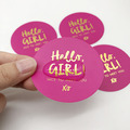 Wholesale Waterproof Self-Adhesive Gold Stamping Labels with Custom Circular Hot Stamping Logo1