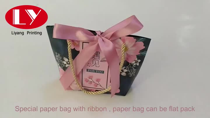 Special paper gift bag with logo