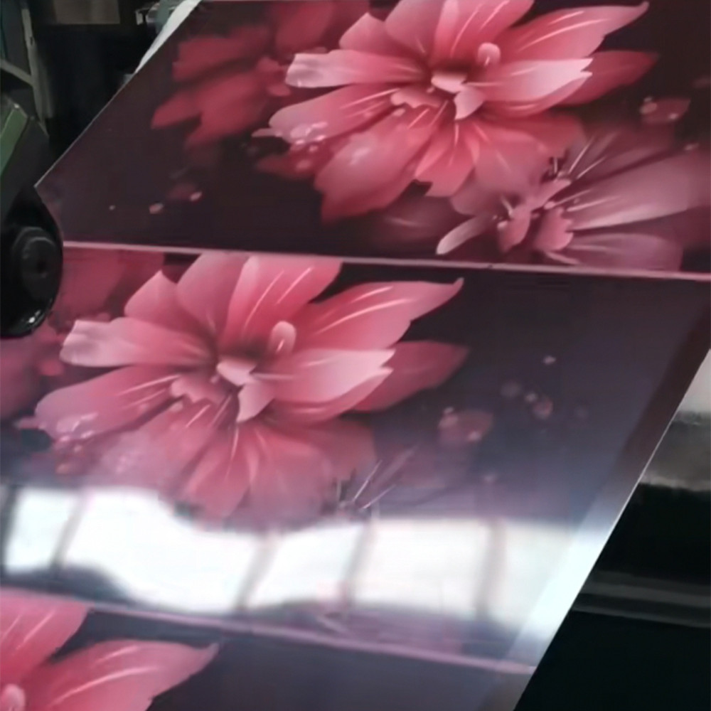 Ламинированный металл с цветочной текстурой для бытовой техники