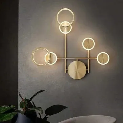 Elegante lámpara de pared LED nórdica para decoración de dormitorio de lujo1