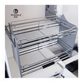 Stainless Steel Kitchen Pull Down Elevator Basket1