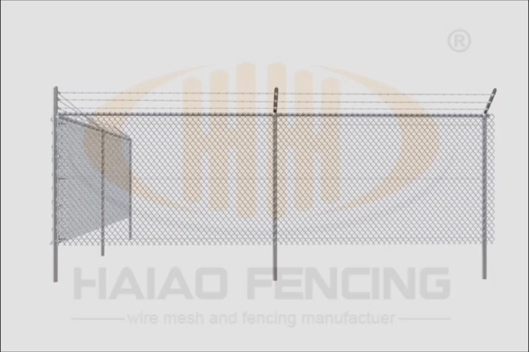 8 Gauge Steel Chainlink Fence Rolls Digunakan Pagar Rantaian Link untuk Dijual di Kenya1