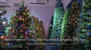 High Quality Pre-Lit Christmas Tree PVC PE Xmas Tree For Home Outdoor Decoration