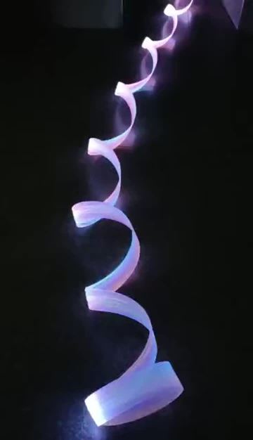 Fiber optic mesh light