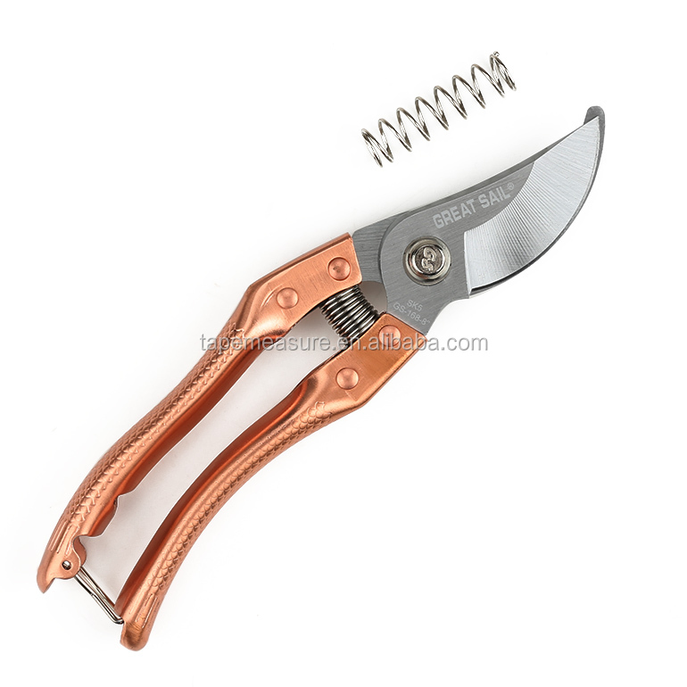 Manual Profesional Metal Metal Handle gunting pemangkasan Untuk Taman