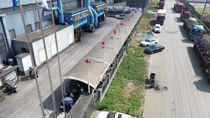 Nhìn từ trên cao của Cơ sở Sản xuất Đúc - Cơ sở Công suất 66.000 Tấn