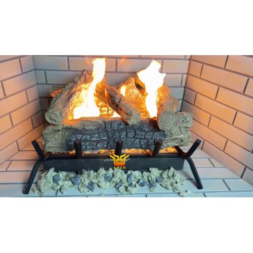 Ventless ceramic logs vedio