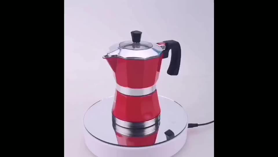 6 tazze di stufa espresso Cafetiere con contenitore trasparente1