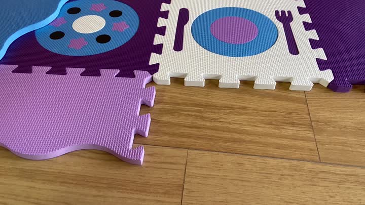 Tapis de puzzle de numéro de bébé