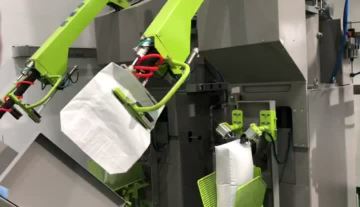 Pneumatic valve packing machine