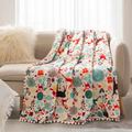 Wholesale Thick Christmas Throw Blankets: Warm Print Flannel Fleece Blankets for Winter1