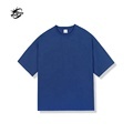 New Men's Short-Sleeved Loose Solid Color Round Neck T-Shirts1