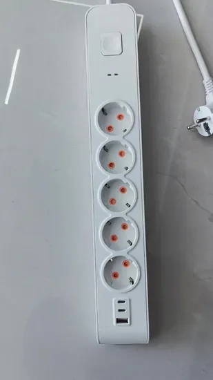 5-контактная удлинительная розетка с 1 разъемом USB 3,4 А и 2 разъемами типа C1