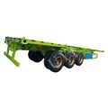 LUYI Low Price 3 Axles 40ft/45ft Skeleton Chassis Semi Trailer for Container Shipping1