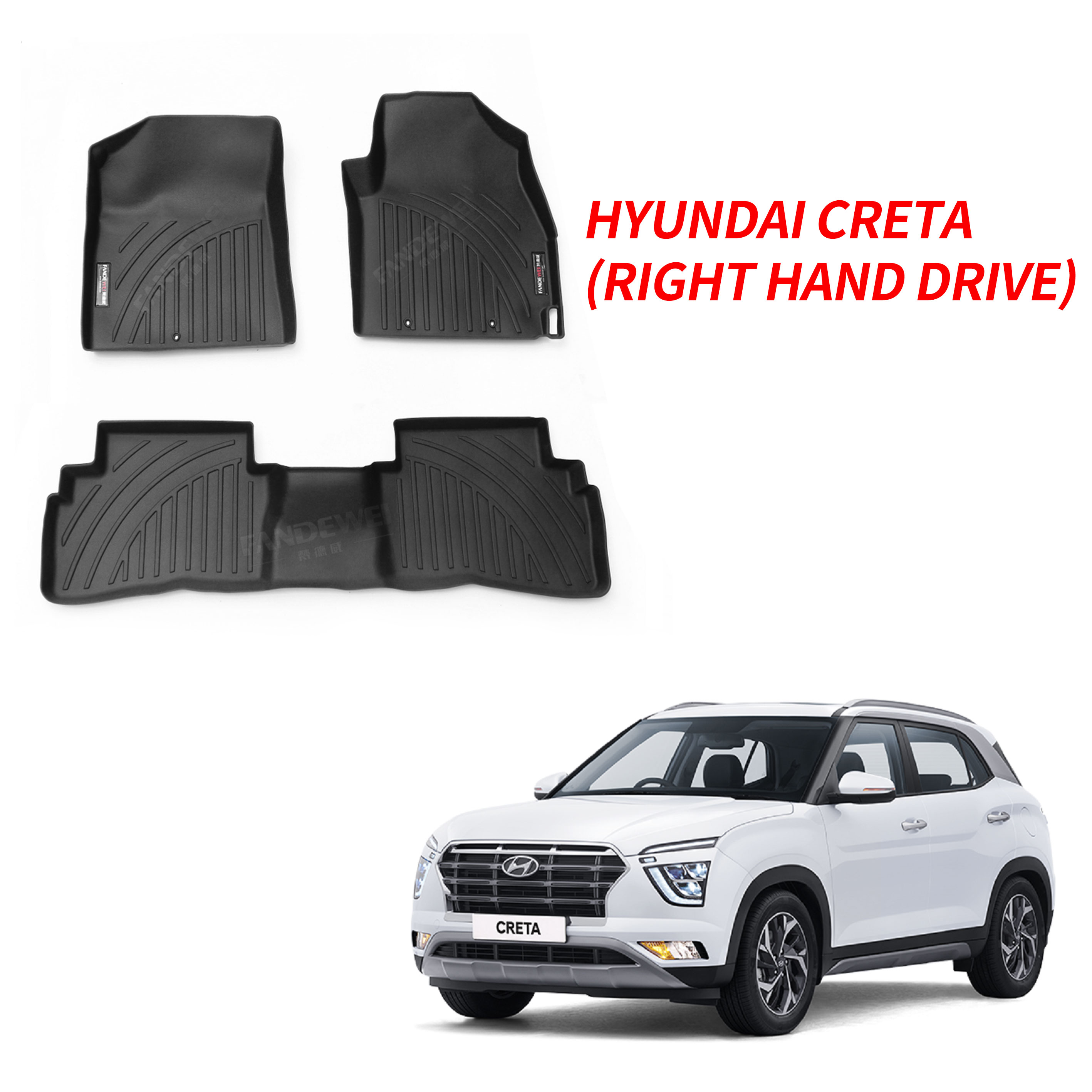 universal fit anti slip car carpet floor mat 