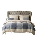 Rancho Plaid Duvet Cover Queen 100% Microfiber Geometric Bedding 3pc Set Print Nordic Style Reversible Solid Color Duvet Cover1