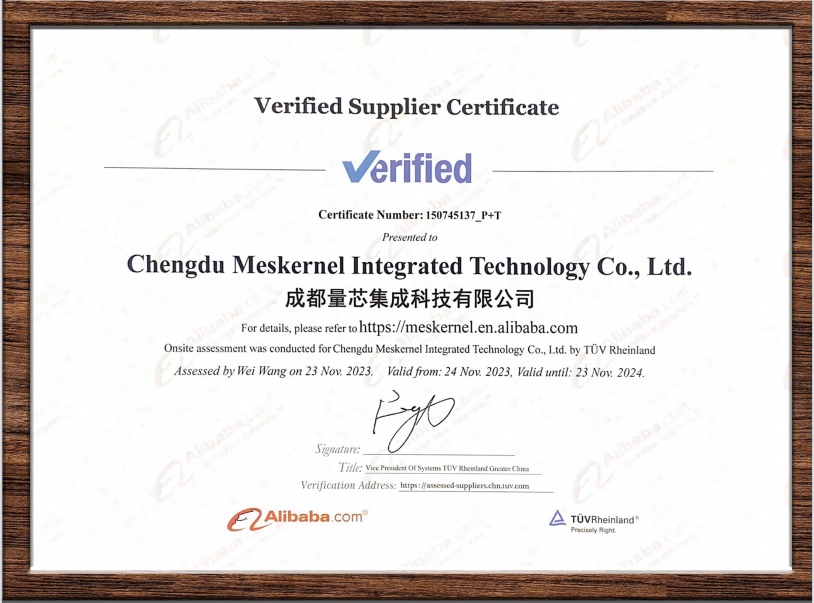 Verified Supplier Certificate