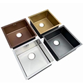 Wholesale Custom Handmade 304 Stainless Steel Farmhouse Kitchen Sinks1