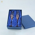 Diamond Crystal Red Wine Glass Set with Rhinestones for Weddings1