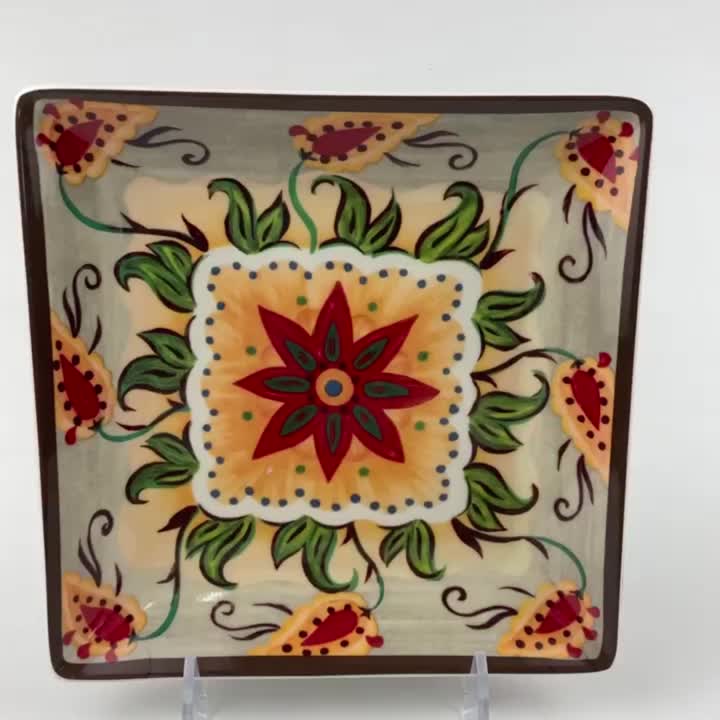 JD8076 Sunflower Printed  Melamine Plates