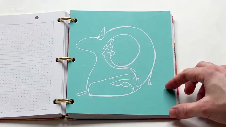 Video del cuaderno de hoja suelta