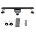Black Slim Stainless Steel 304 Floor Drain for Bathroom and Shower - Hot Item1