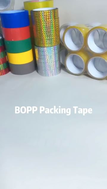 3 different colors of Bopp packing tape