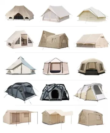 Four Seasons Luxury 3m-7m Cotton Oxford Tent Canvas Mongolian Baobei Camping Tent1