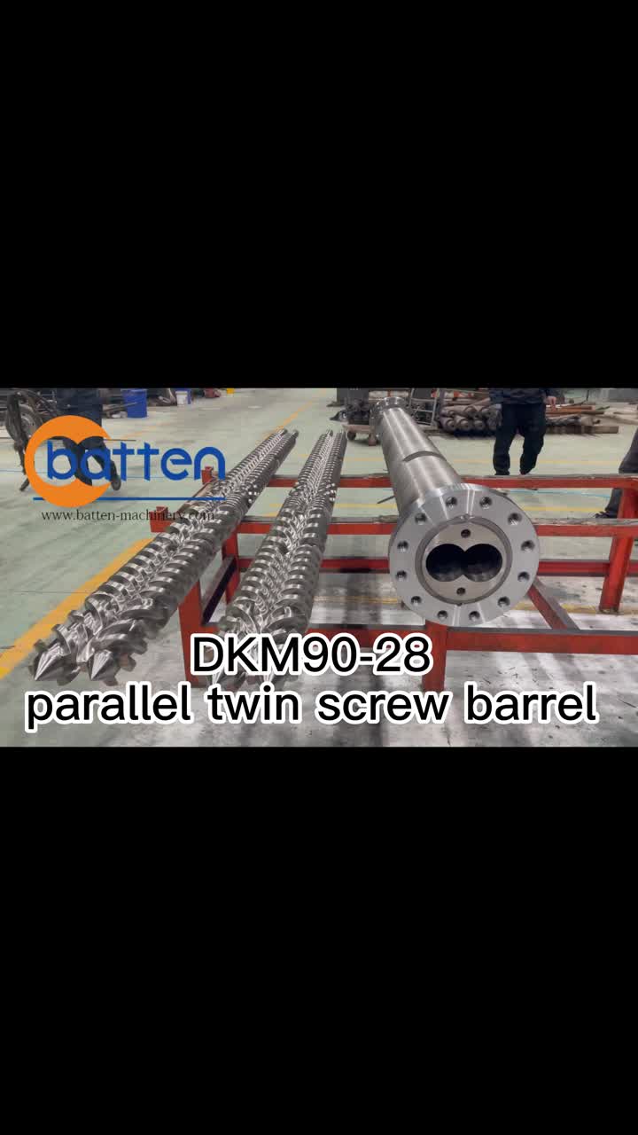 DKM90-28 extruder parallel twin screw barrel