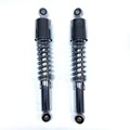 Chrome Rear Shock Absorbers for Kawasaki Z1000 and Z1100 Models: 365mm Length1